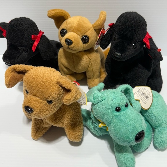 Puppy Dog Lot of 14 TY Beanie Babies Plush Toys Collection - Picture 6 of 9